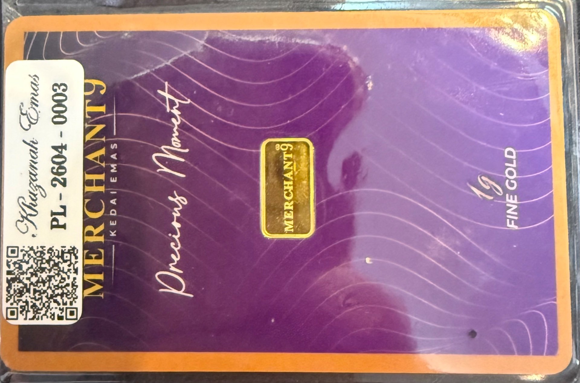 Gold Bar with Certificate (999.9)