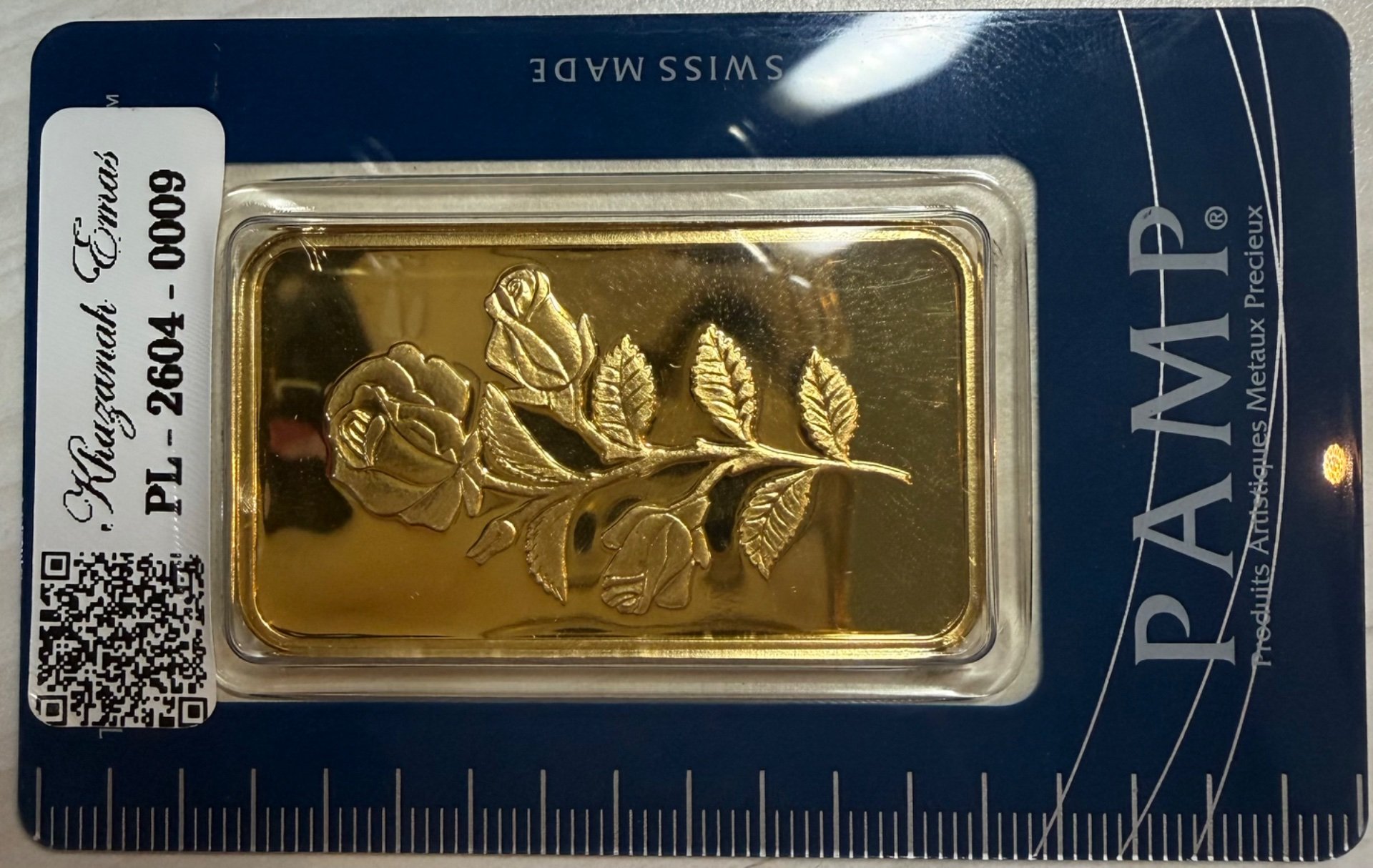 Gold Bar with Certificate (999.9)