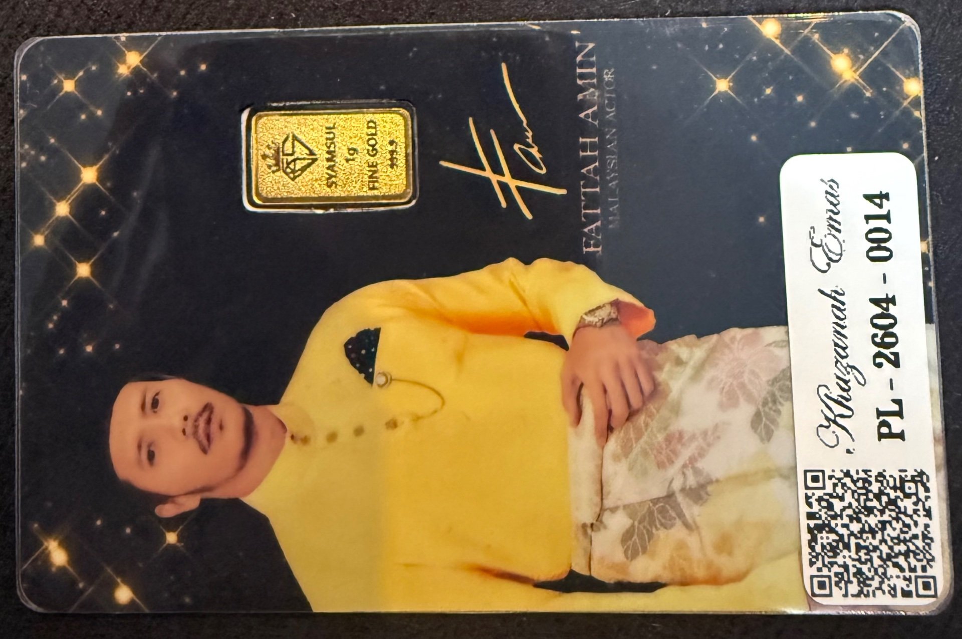 Gold Bar with Certificate (999.9)