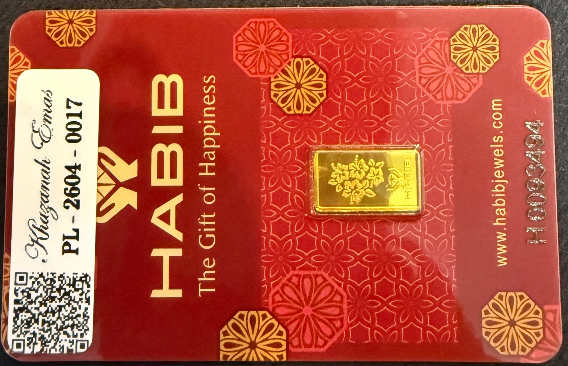 Gold Bar with Certificate (999.9)