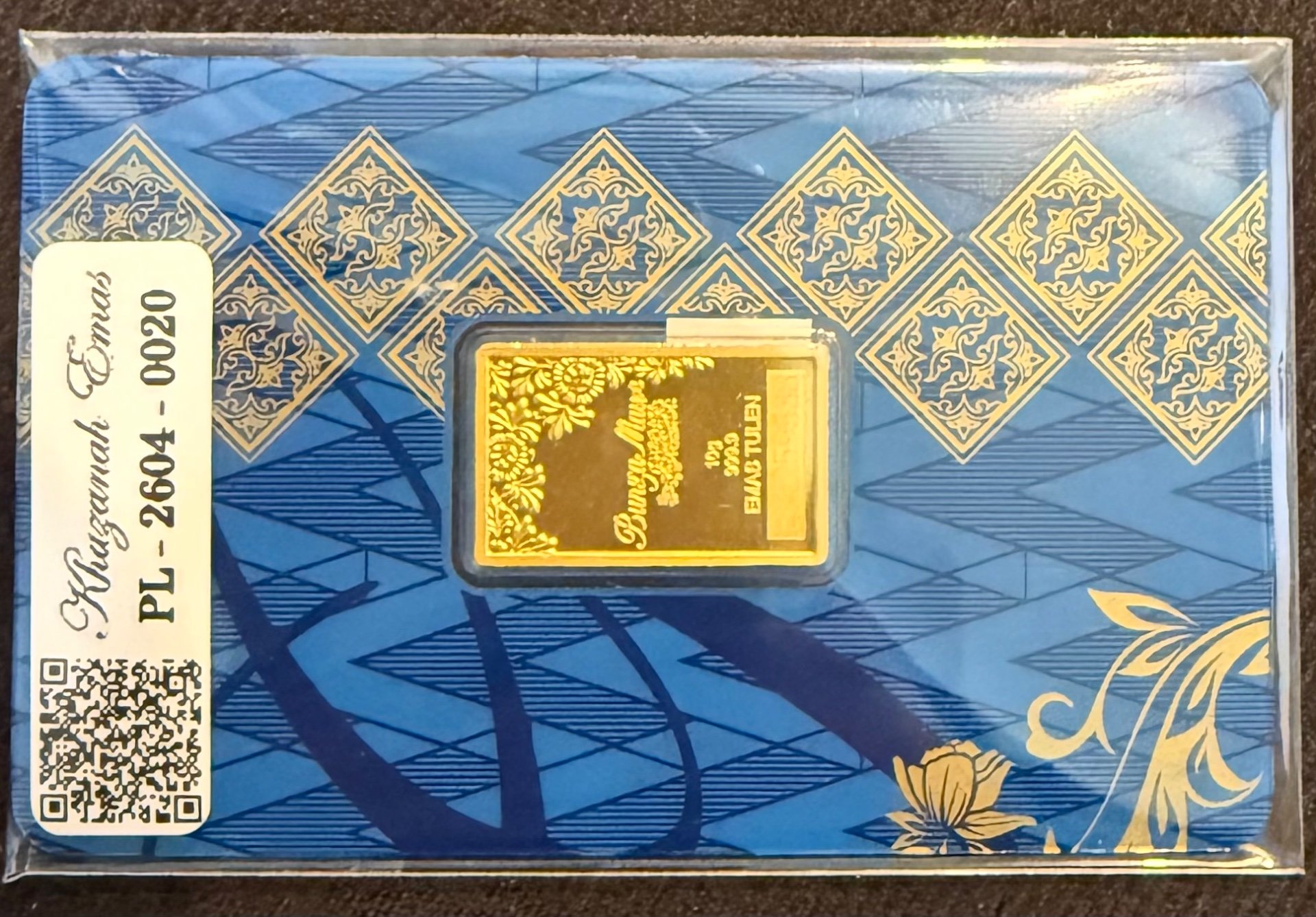 Gold Bar with Certificate (999.9)