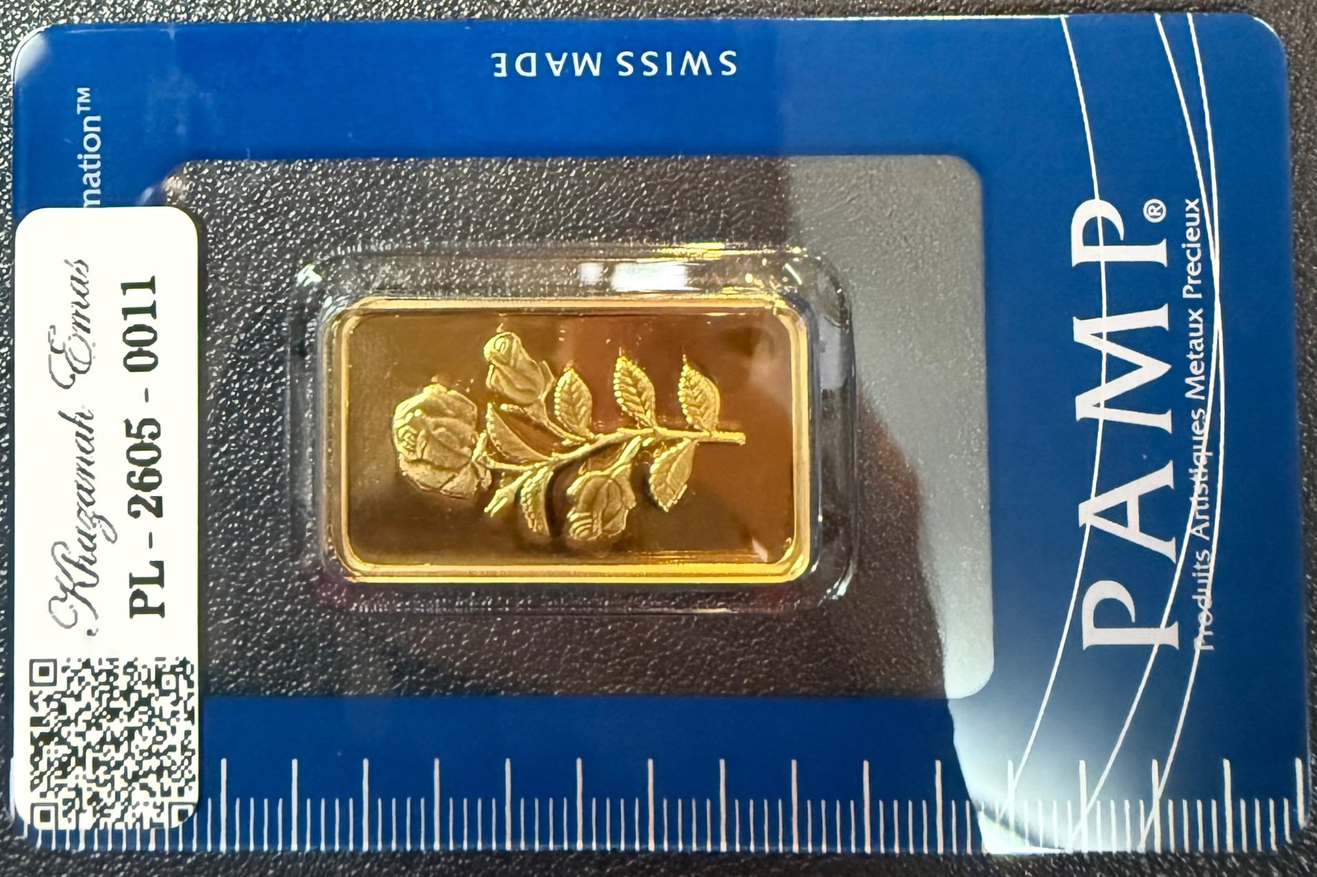 Gold Bar with Certificate (999.9)