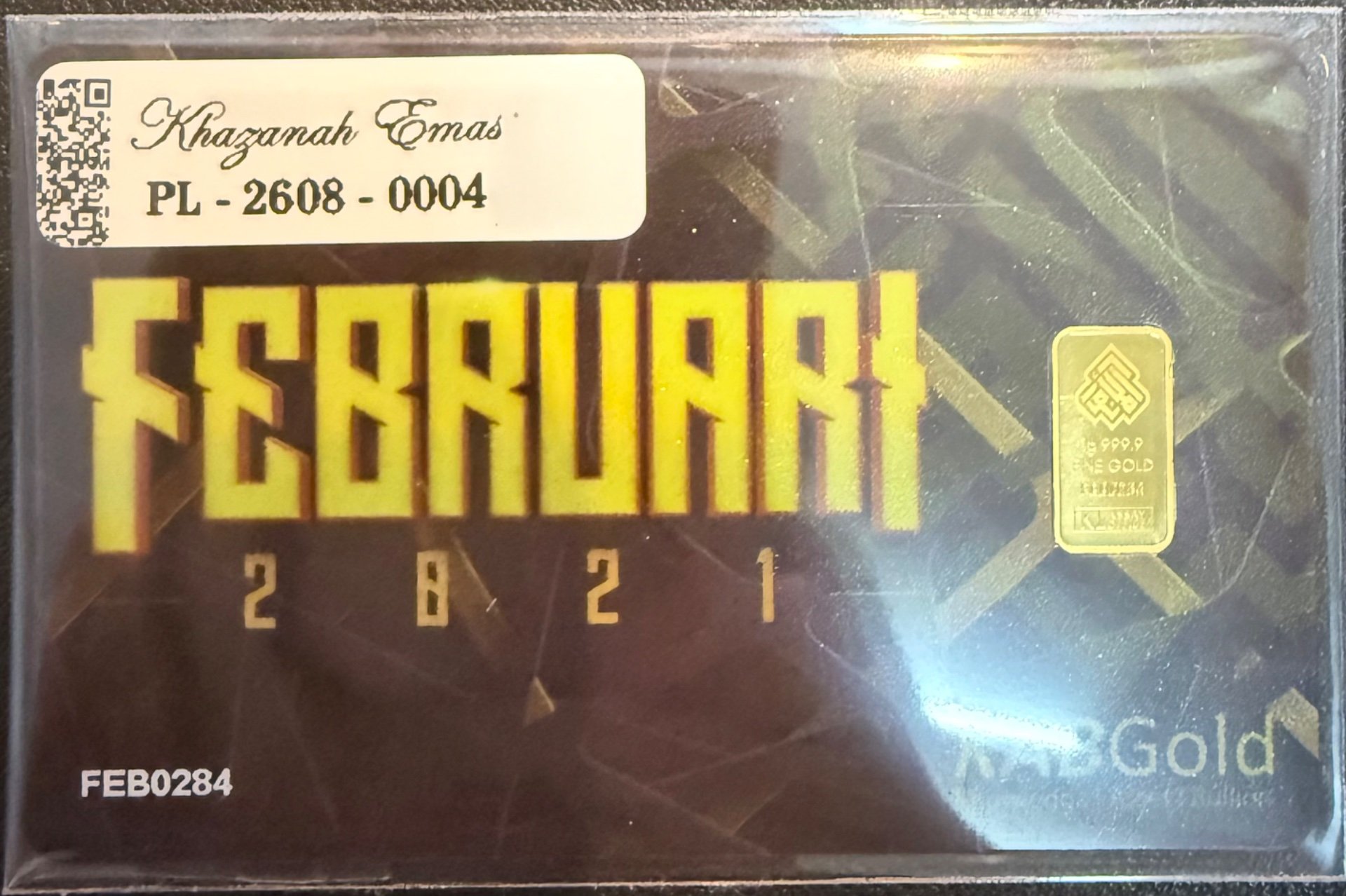 Gold Bar with Certificate (999.9)