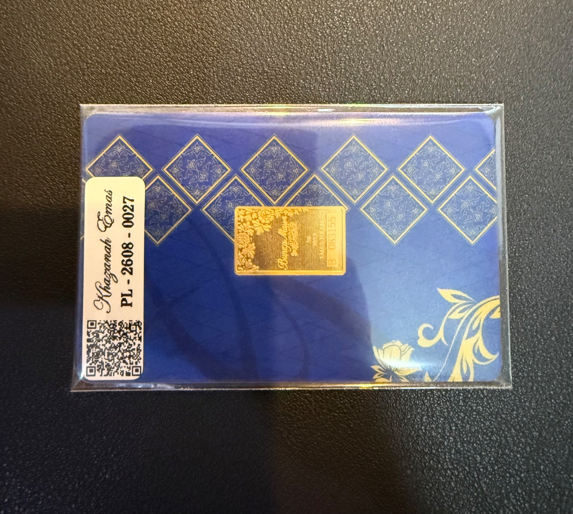 Gold Bar with Certificate (999.9)