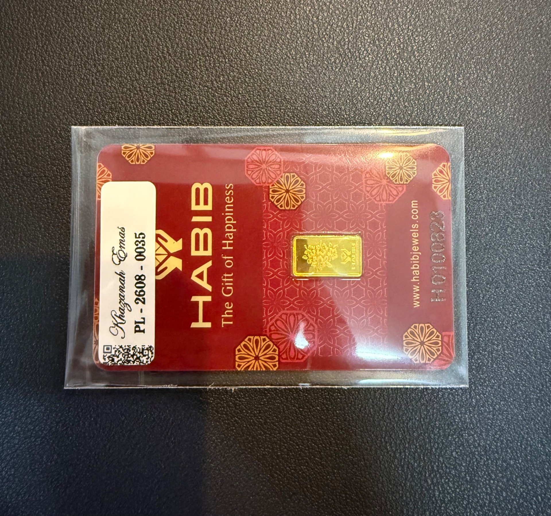 Gold Bar with Certificate (999.9)