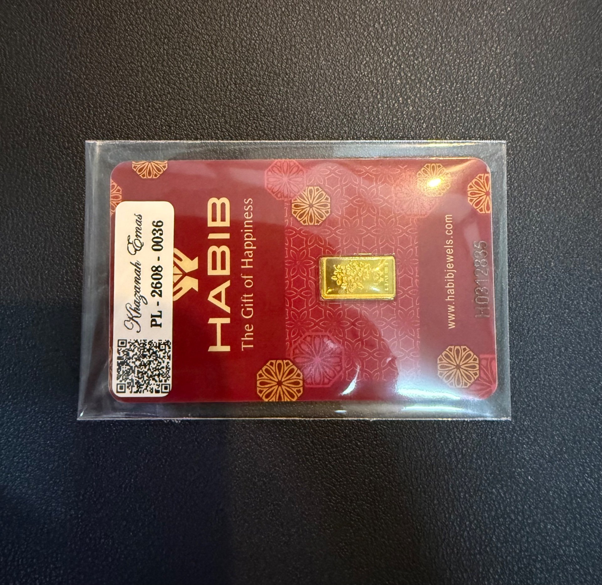 Gold Bar with Certificate (999.9)