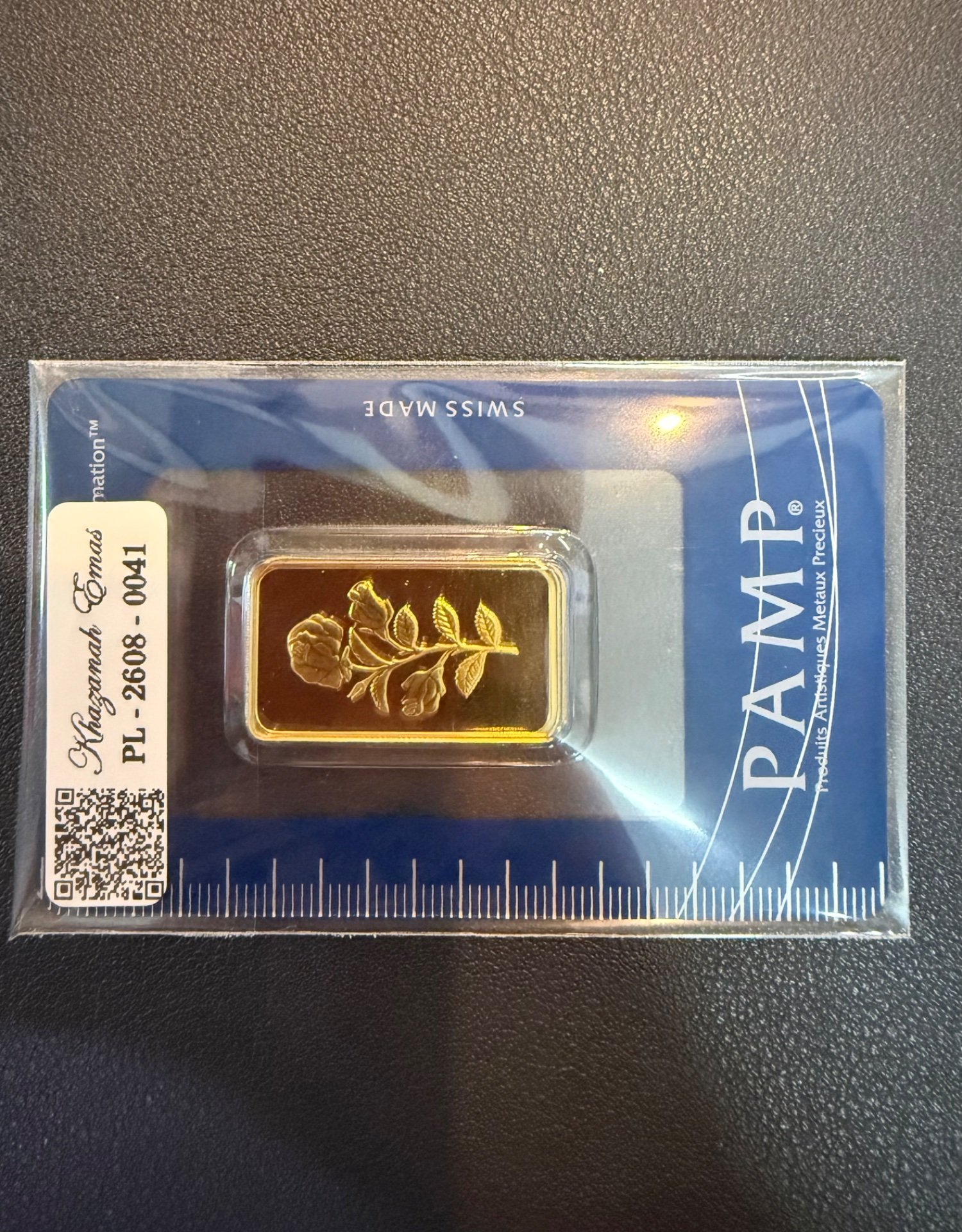 Gold Bar with Certificate (999.9)