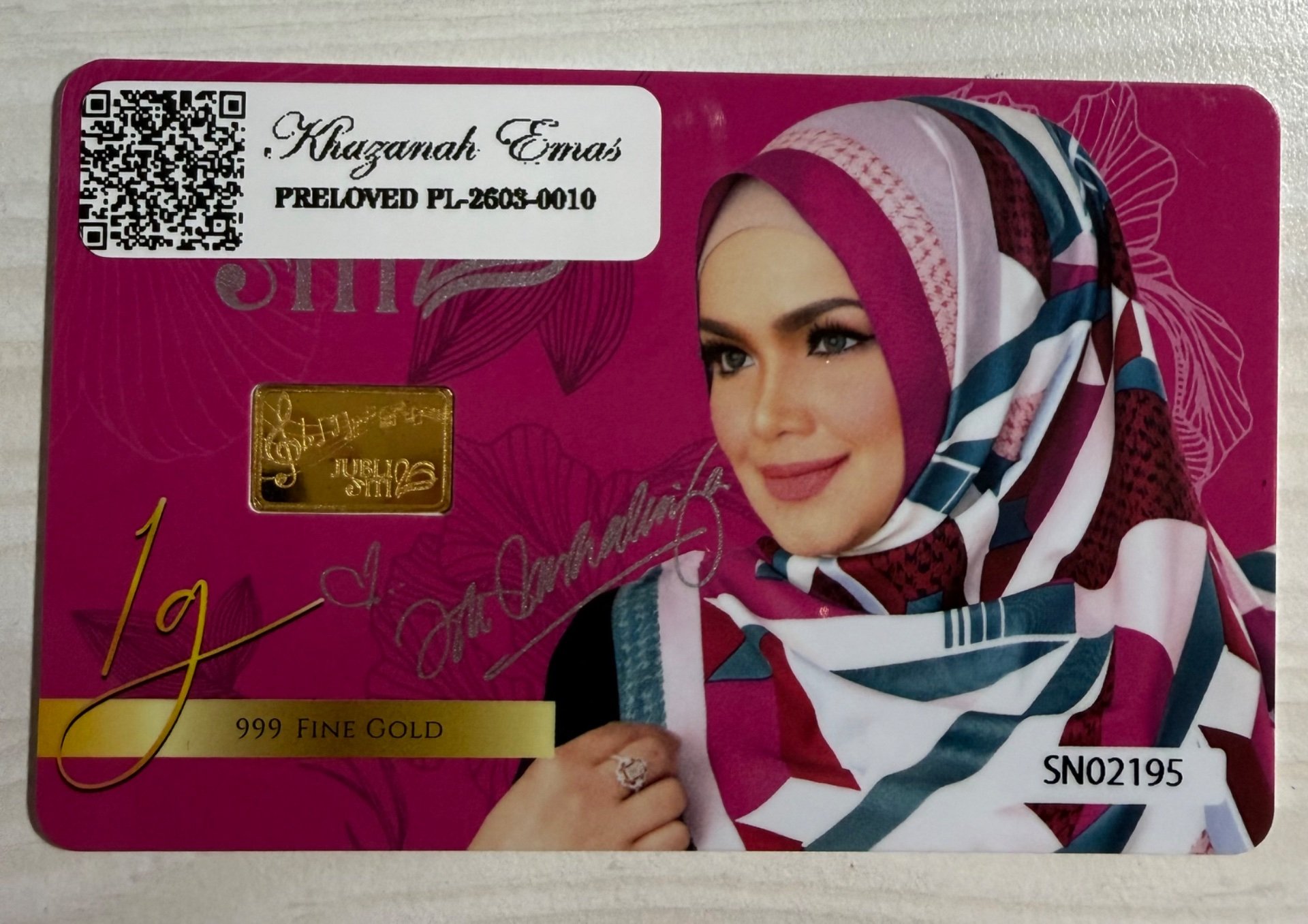 Gold Bar with Certificate (999.9)