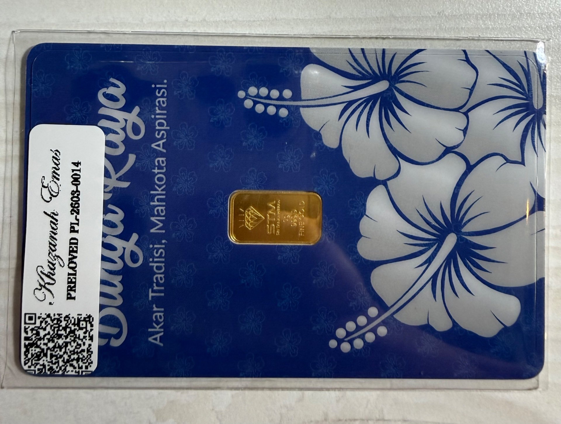 Gold Bar with Certificate (999.9)
