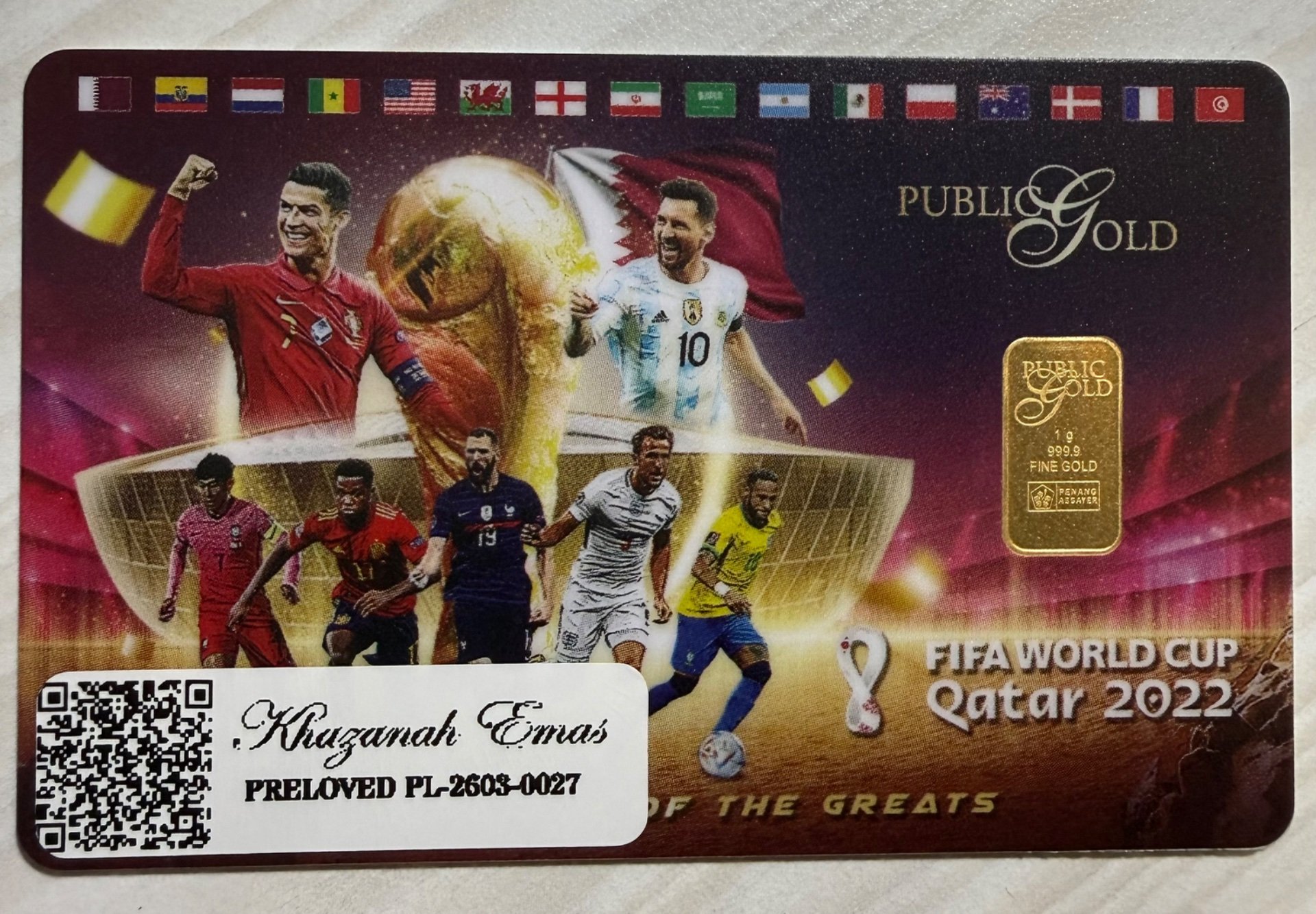 Gold Bar with Certificate (999.9)