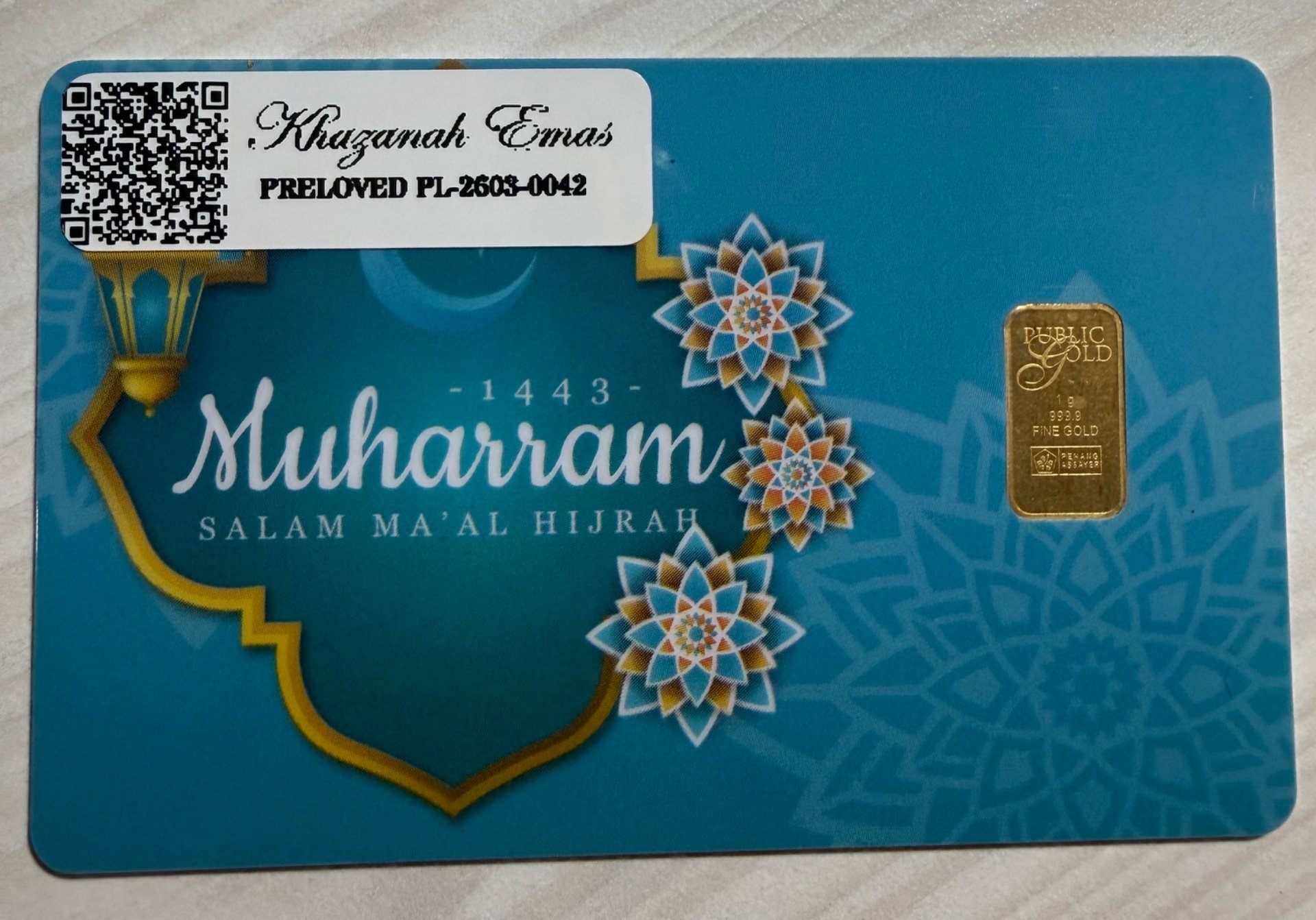 Gold Bar with Certificate (999.9)