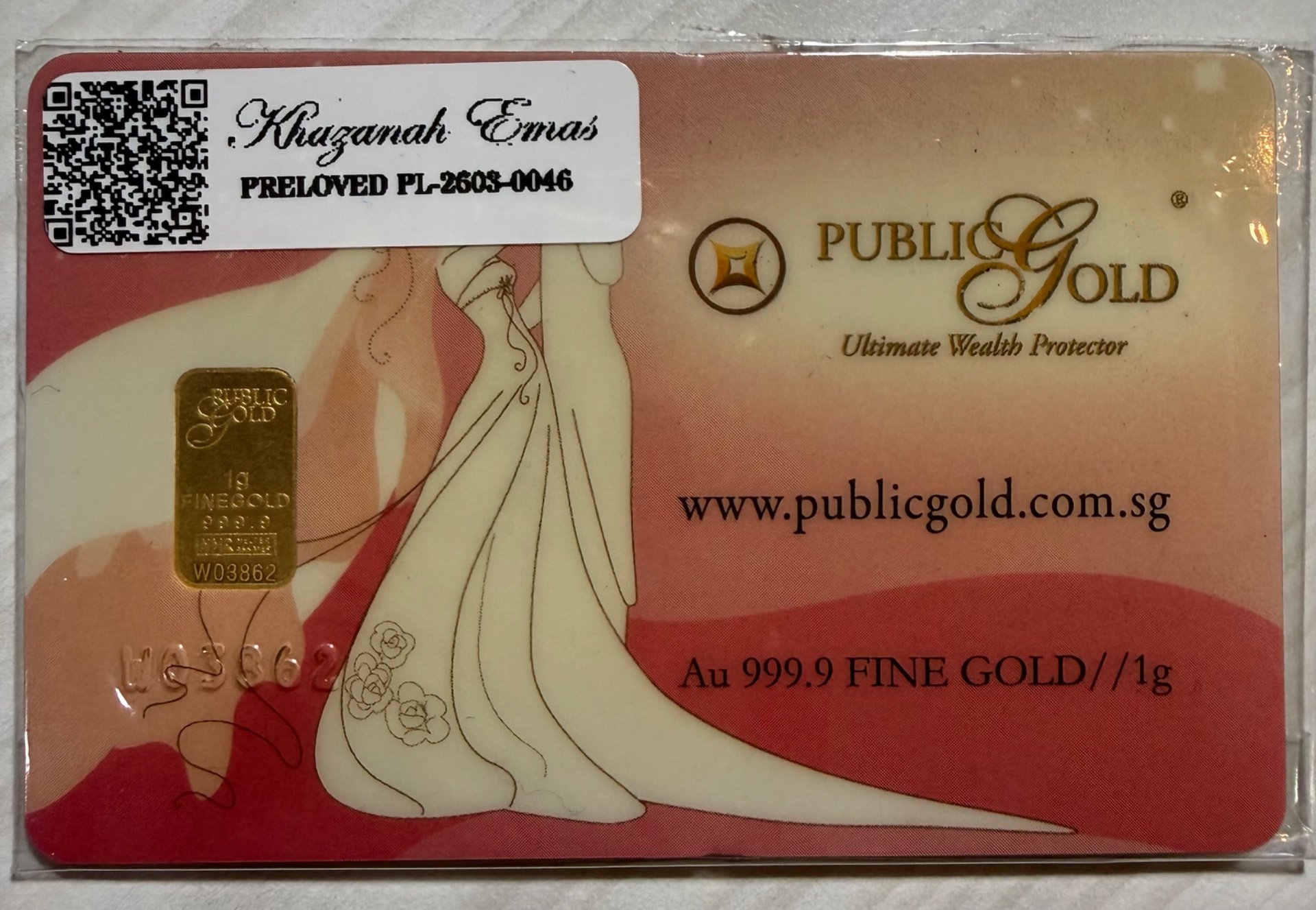 Gold Bar with Certificate (999.9)